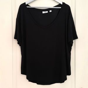 Van Winkle & Co Black Scoop Neck Short Sleeve Tee Sz XL